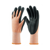 13 Gauge Orange HPPE Liner Pu Coated Cut Resistant Gloves