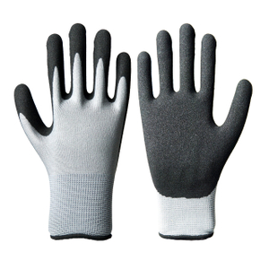 13 Gauge Polyester/Nylon Liner Nitrile Sandy Coated Gloves