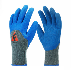 13 Gauge Grey Polyester Liner 3/4 Latex Foam Coated Gloves