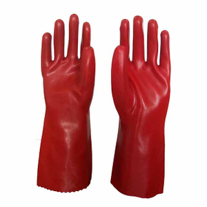 PVC Industrial Safety Work Gloves Chemical And Oil Resistance