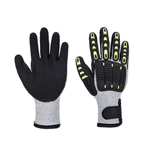 13 Gauge Grey HPPE Shell Nitrile Sandy Coated Anti-vibration Gloves