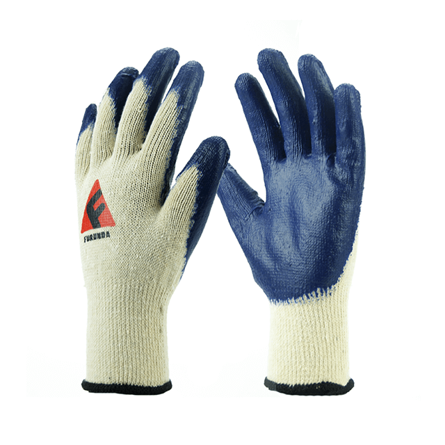 13 Gauge Polyester Liner Latex Coated Gloves