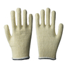 10 Gauge Yellowish Polyester Knit Double Color Overlock Gloves